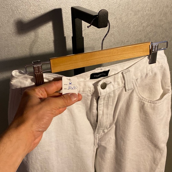 CLAIBORNE | mens white straight leg denim - Picture 4 of 4